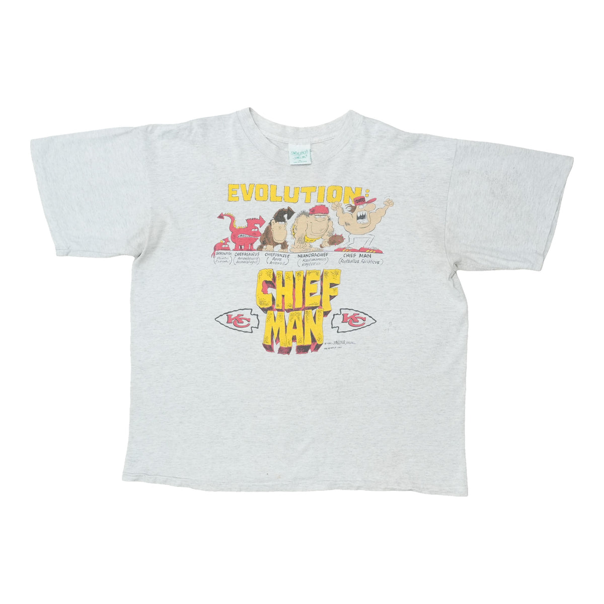 1993 Kansas City Chiefs Chief Man Shirt