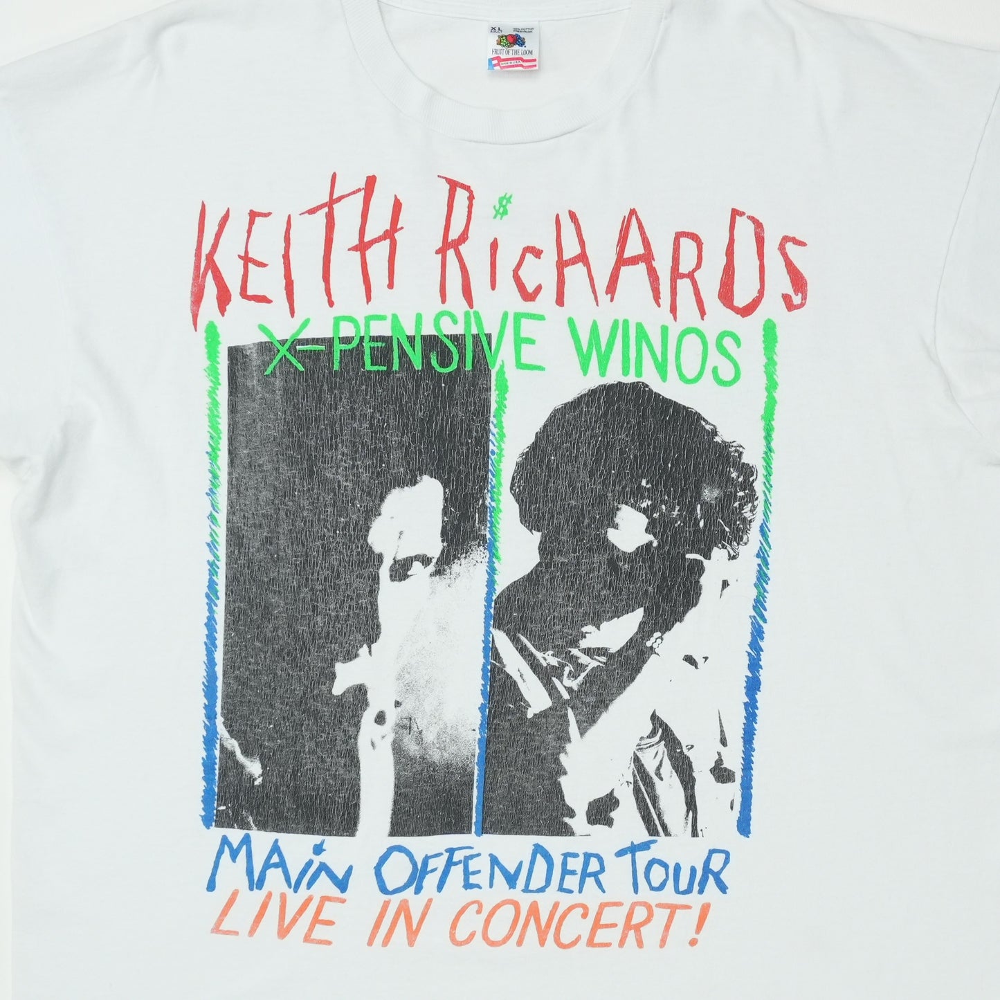 1993 Keith Richards Main Offender Tour Shirt