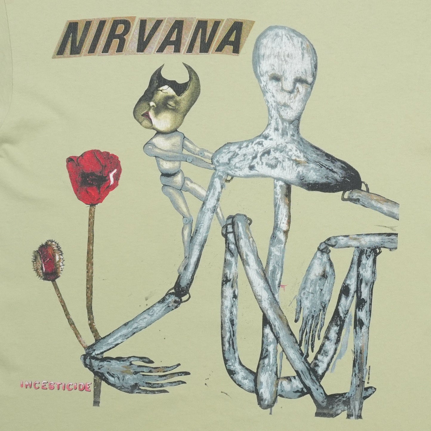1993 Nirvana Incesticide Shirt Detail 2