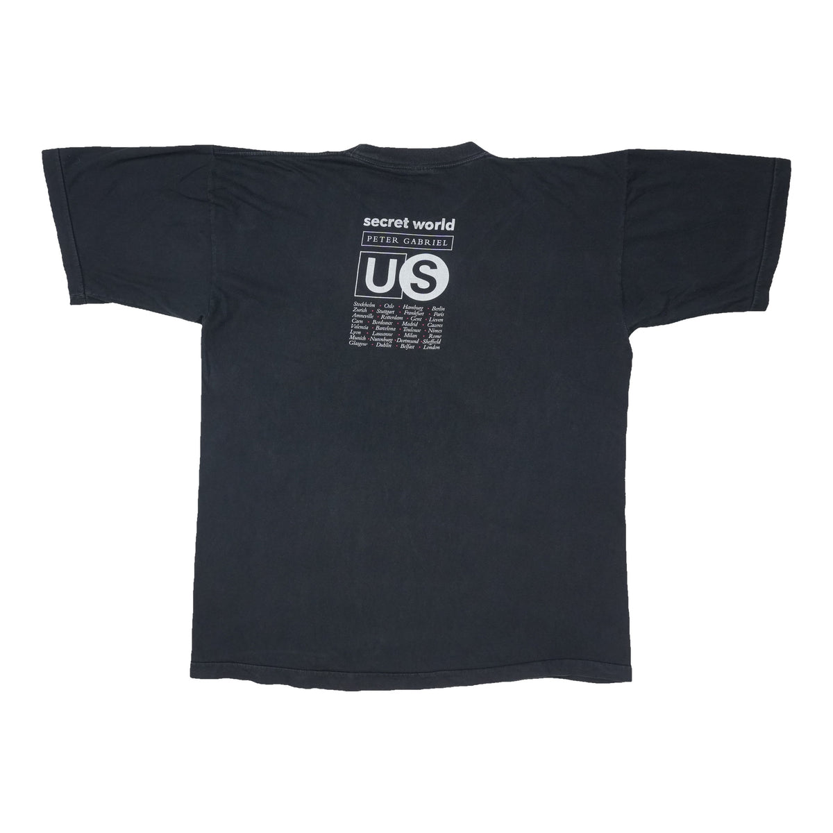 1993 Peter Gabriel Secret World Tour Shirt