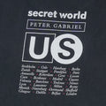 1993 Peter Gabriel Secret World Tour Shirt