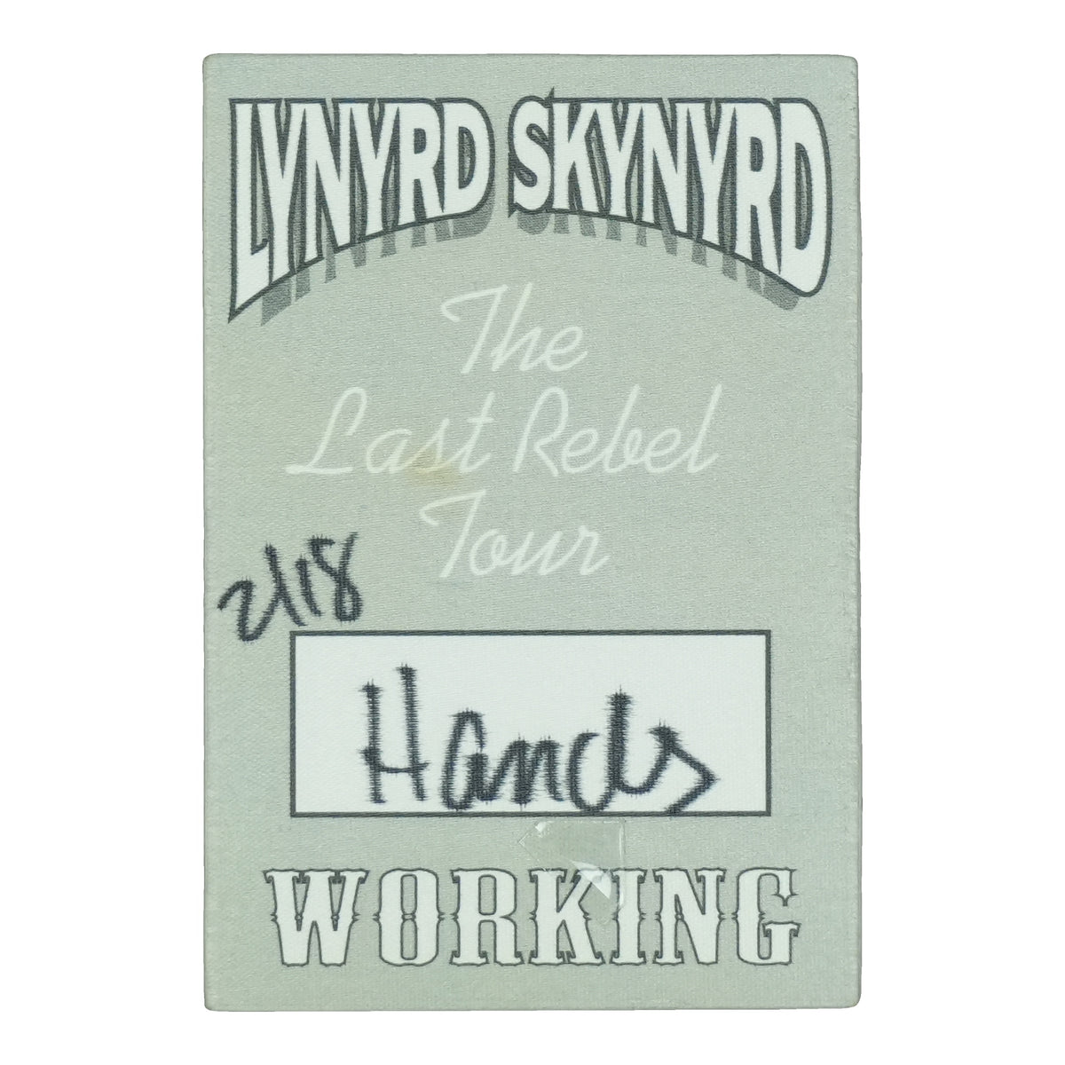 1993 Lynyrd Skynyrd The Last Rebel Tour Working Backstage Pass front