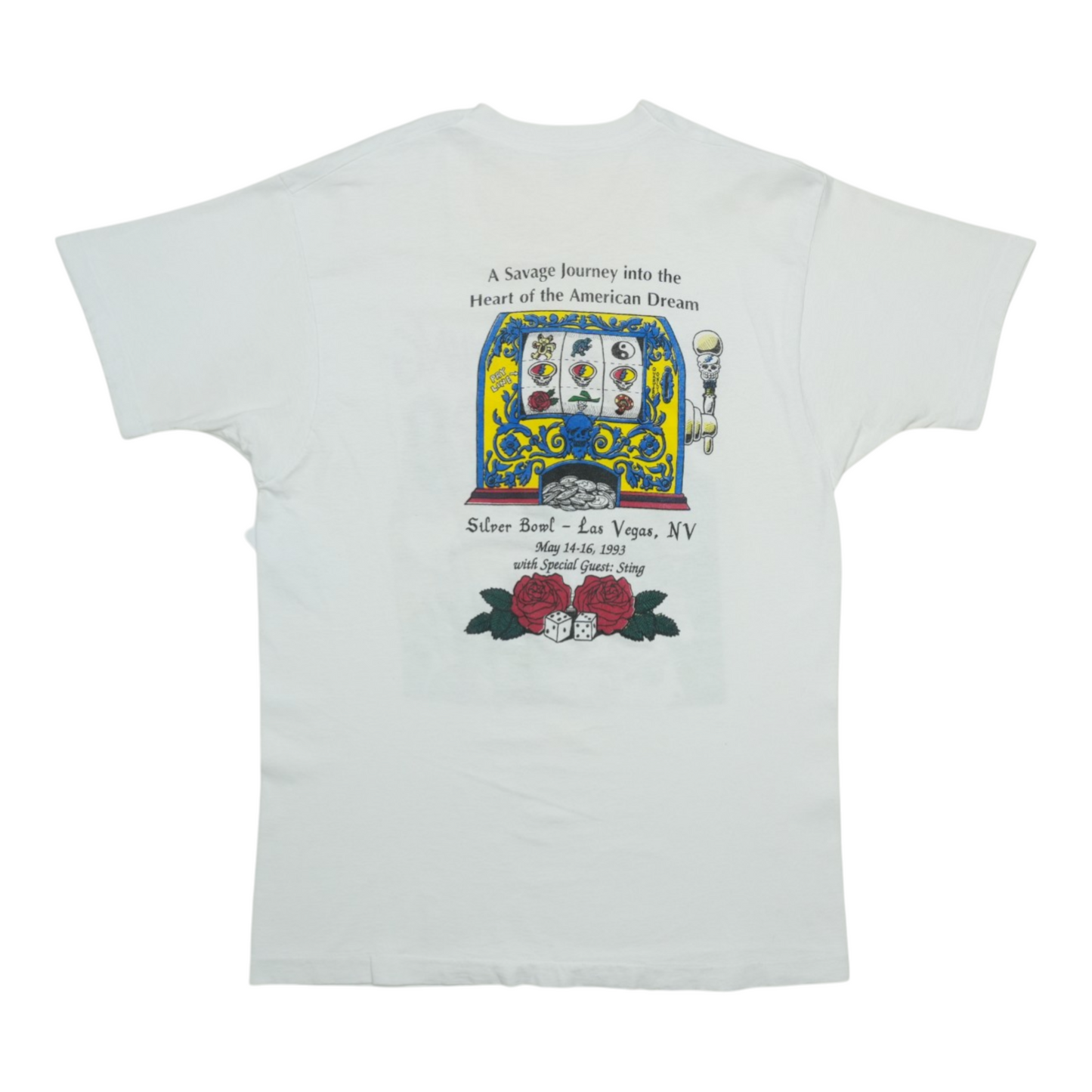 1993 Grateful Dead Fear and Loathing in Las Vegas Shirt Back