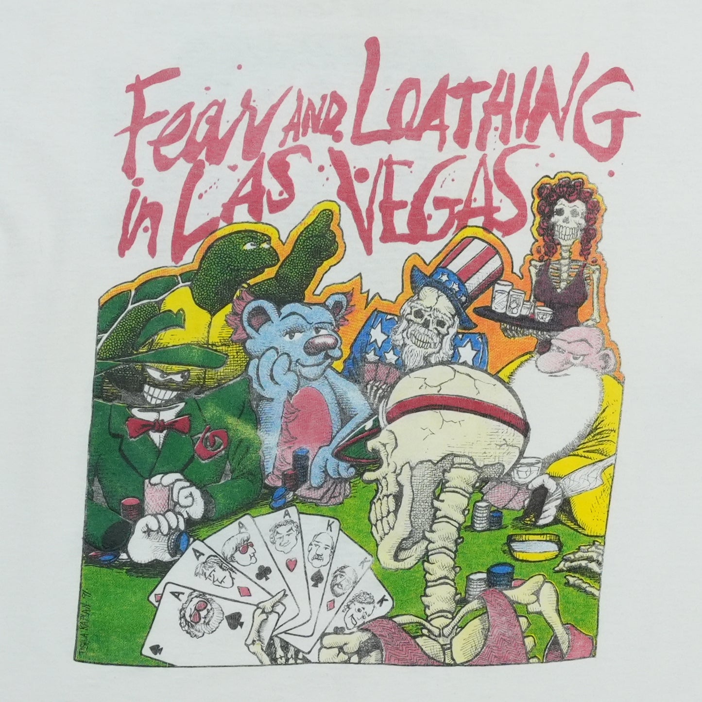 1993 Grateful Dead Fear and Loathing in Las Vegas Shirt Detail 2