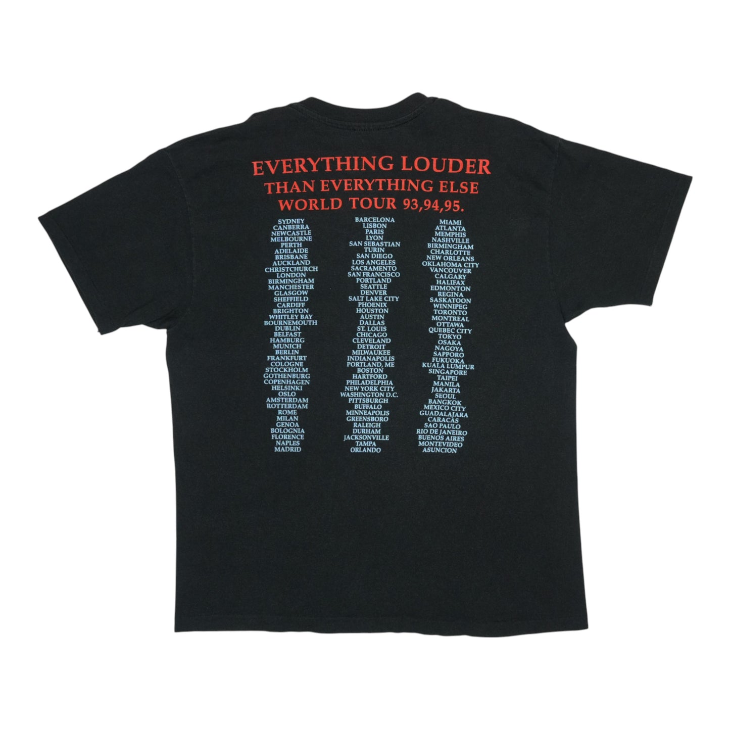 1994 Meat Loaf Everything Louder Than Everything Else World Tour Shirt