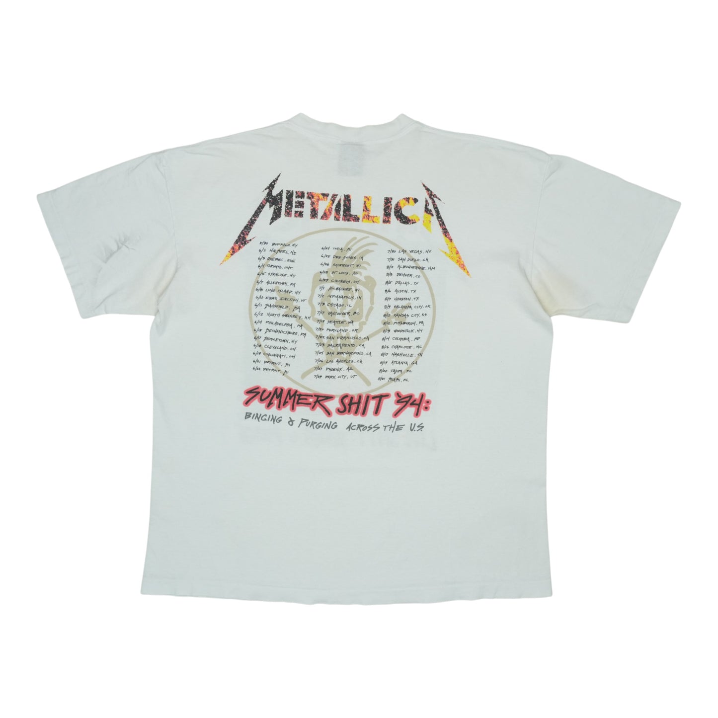 1994 Metallica Binge & Purge Tour Shirt