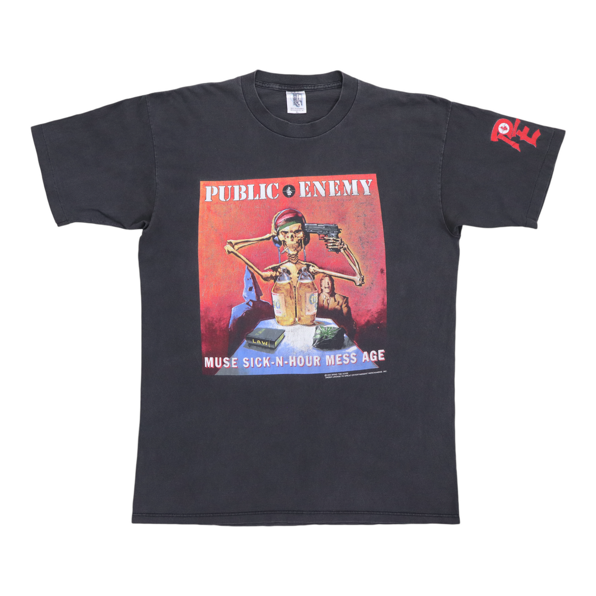 古着/PUBLIC ENEMY Tシャツ 1994年製 1994 Public Enemy Muse Sick-N-Hour Mess Age Shirt | Authentic