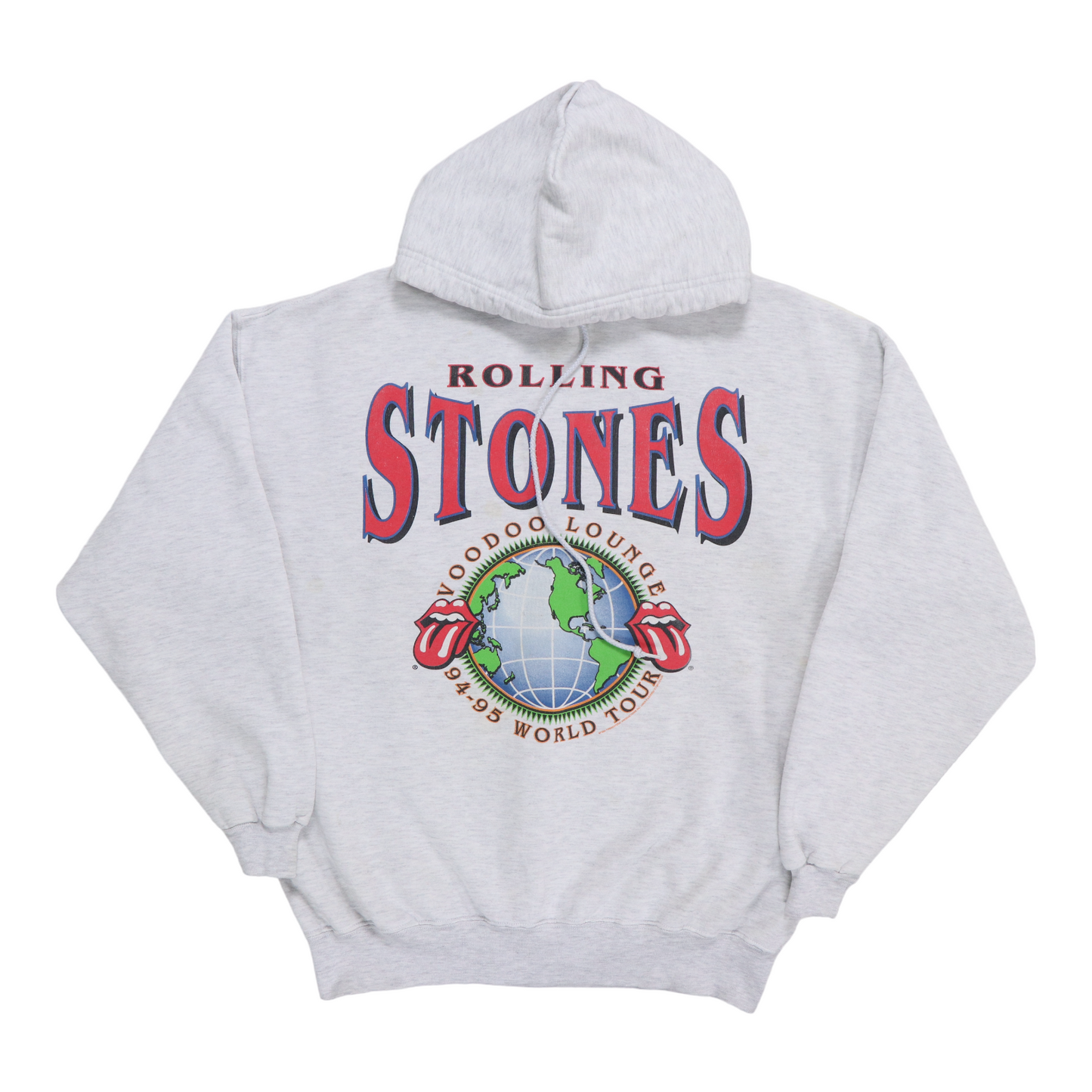 Vintage 1994 Rolling Stones Voodoo Lounge Tour Hoodie Sweatshirt WyCo Vintage