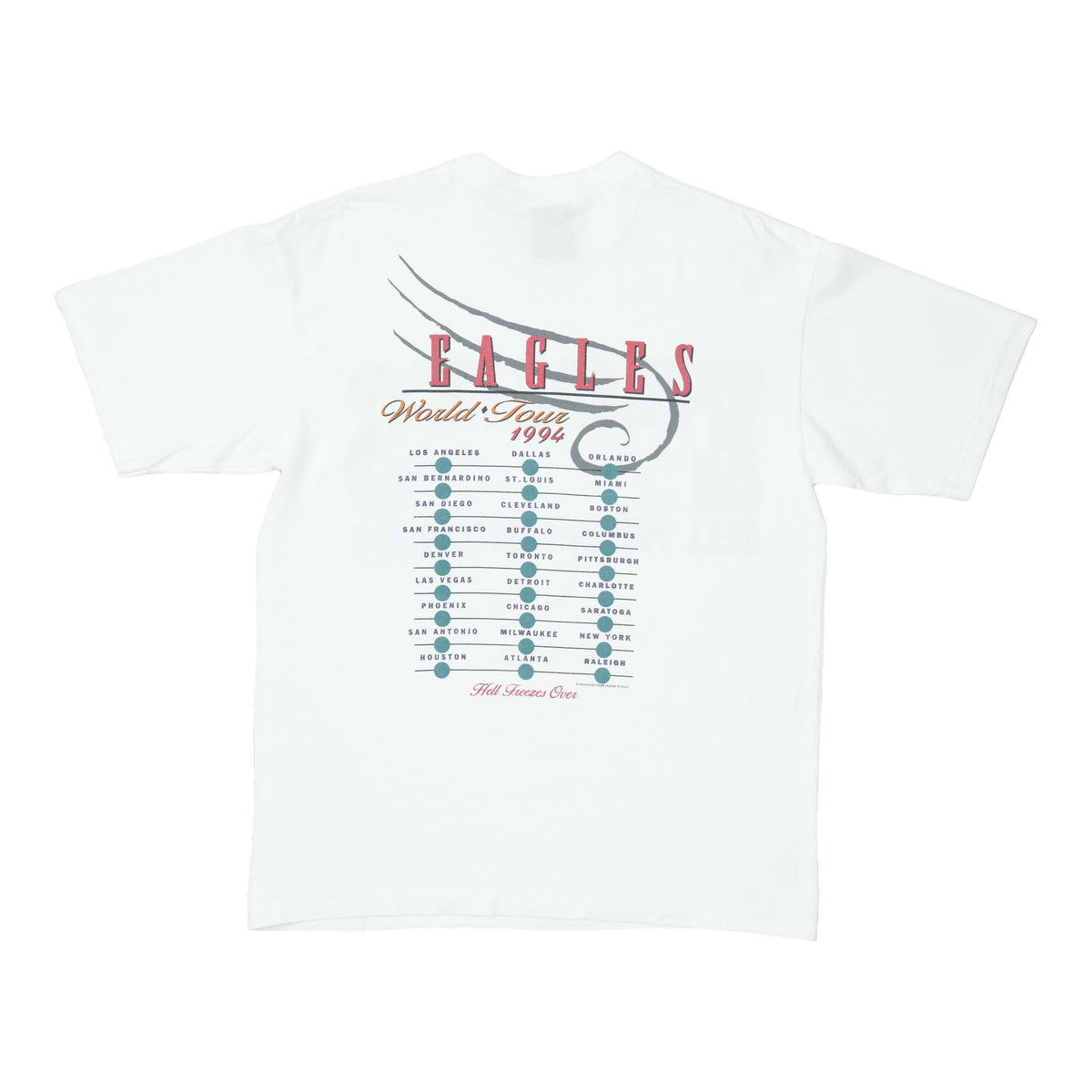 1994 Eagles Hell Freezes Over World Tour Shirt