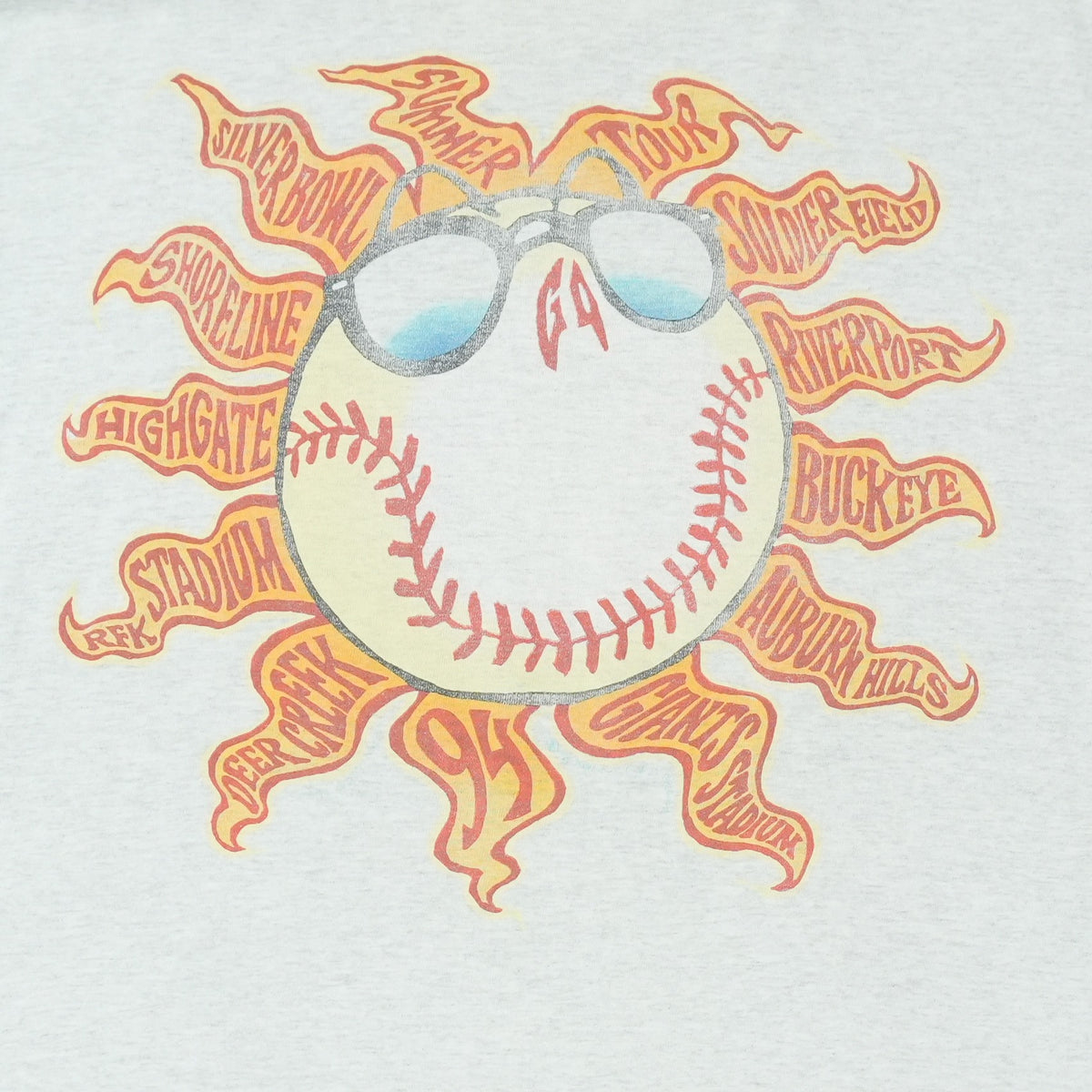 1994 Grateful Dead Steal Your Base Tour Shirt
