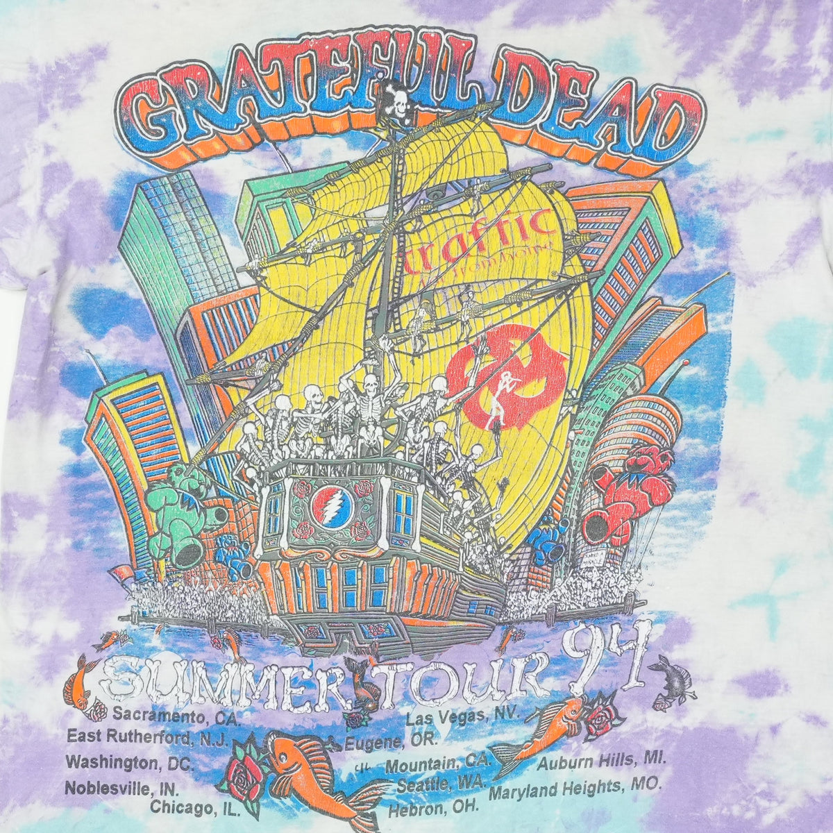 1994 Grateful Dead Summer Tour Tie Dye Shirt