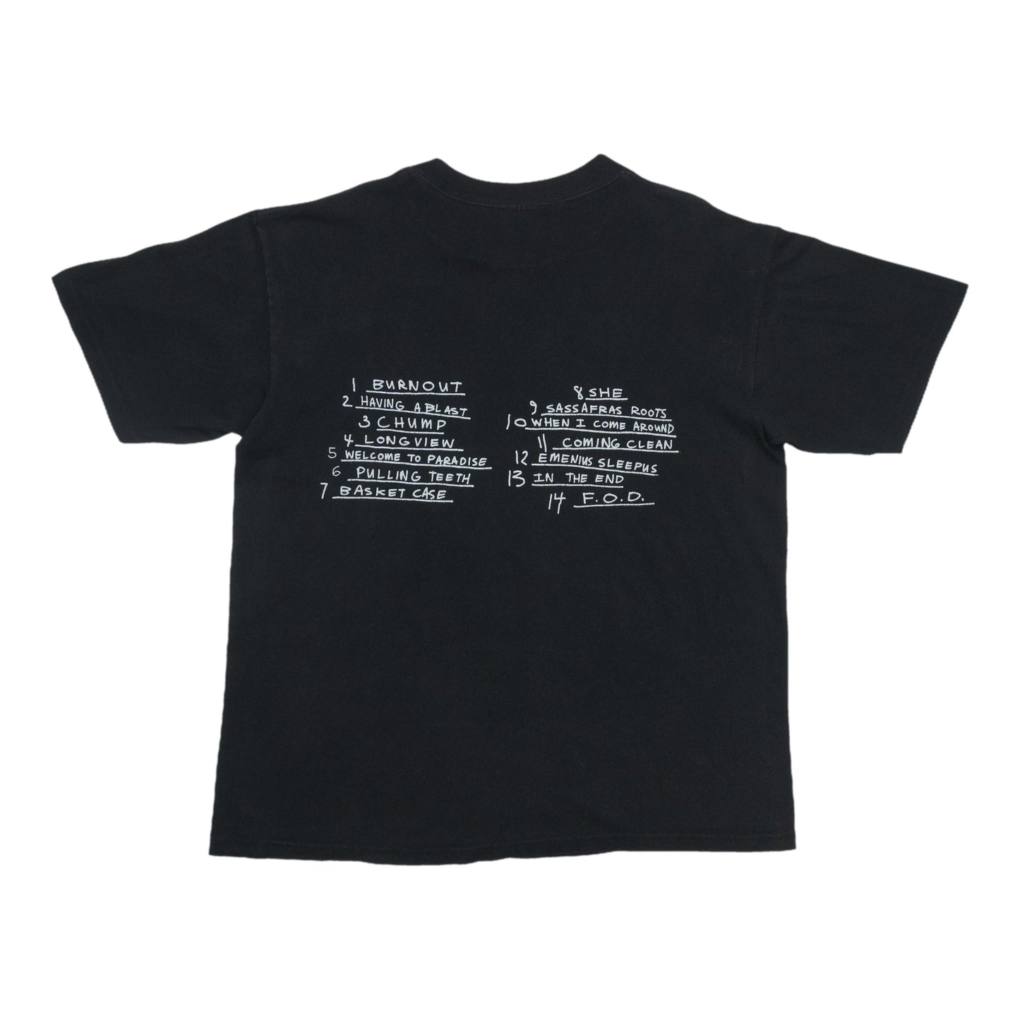 1994 Green Day Dookie Shirt Back
