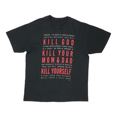 1994 Marilyn Manson Kill God Warning Shirt
