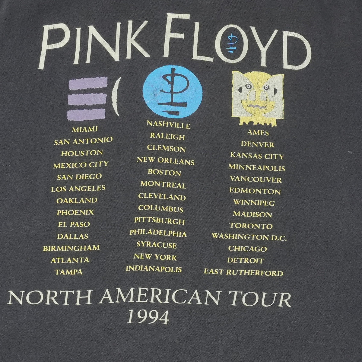 1994 Pink Floyd The Division Bell North American Tour Shirt