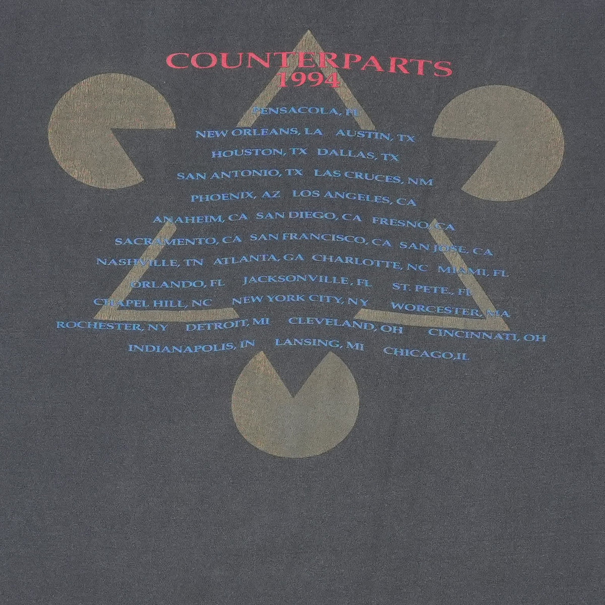 1994 Rush Counterparts Tour Shirt