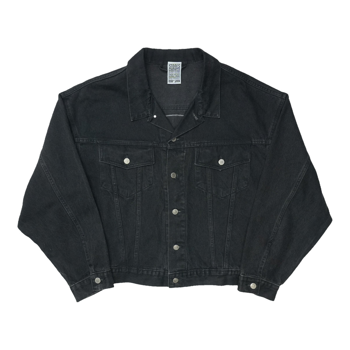 1994 The Rolling Stones Tongue Logo Denim Jacket