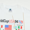 1994 World Cup USA Flags Soccer Shirt Detail 4