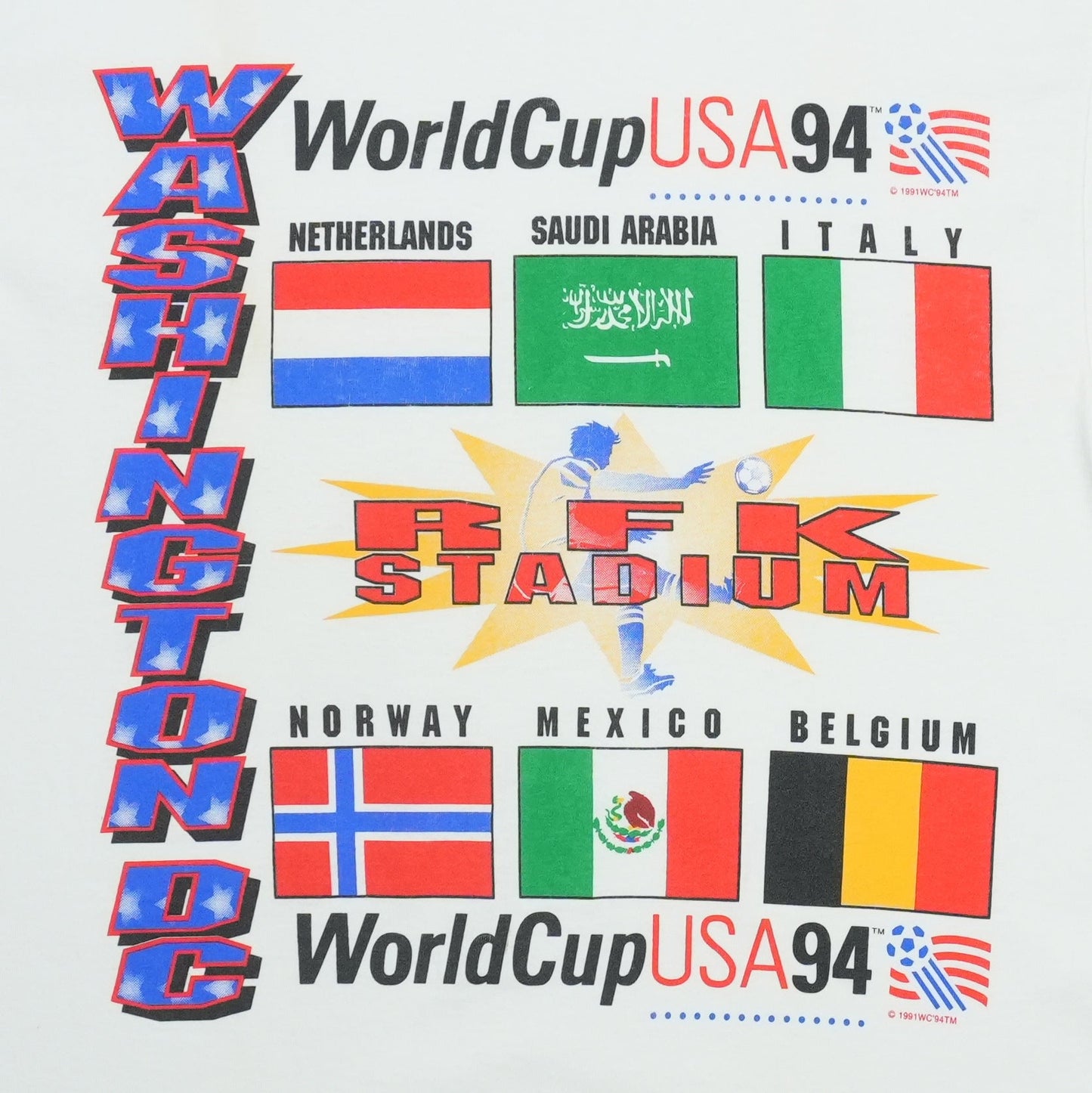 1994 World Cup USA Washington Venue Shirt Detail 2