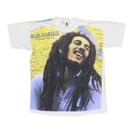1995 Bob Marley Natural Mystic All Over Print Shirt | Authentic