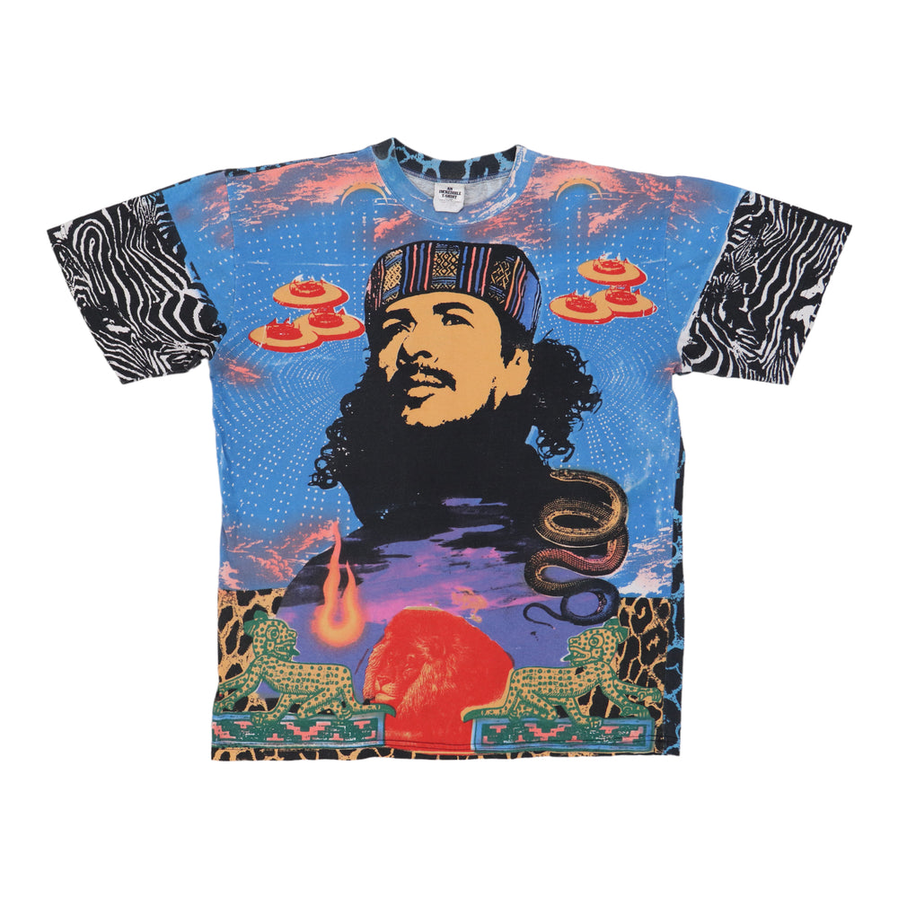 1995 Carlos Santana Heaven Smiles All Over Print Shirt