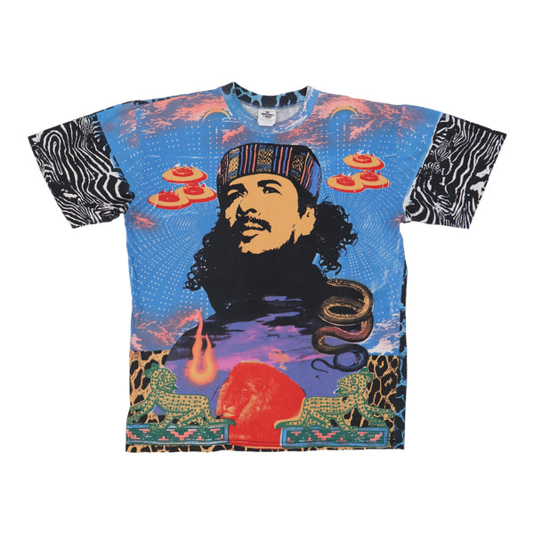 1995 Carlos Santana Heaven Smiles All Over Print Shirt