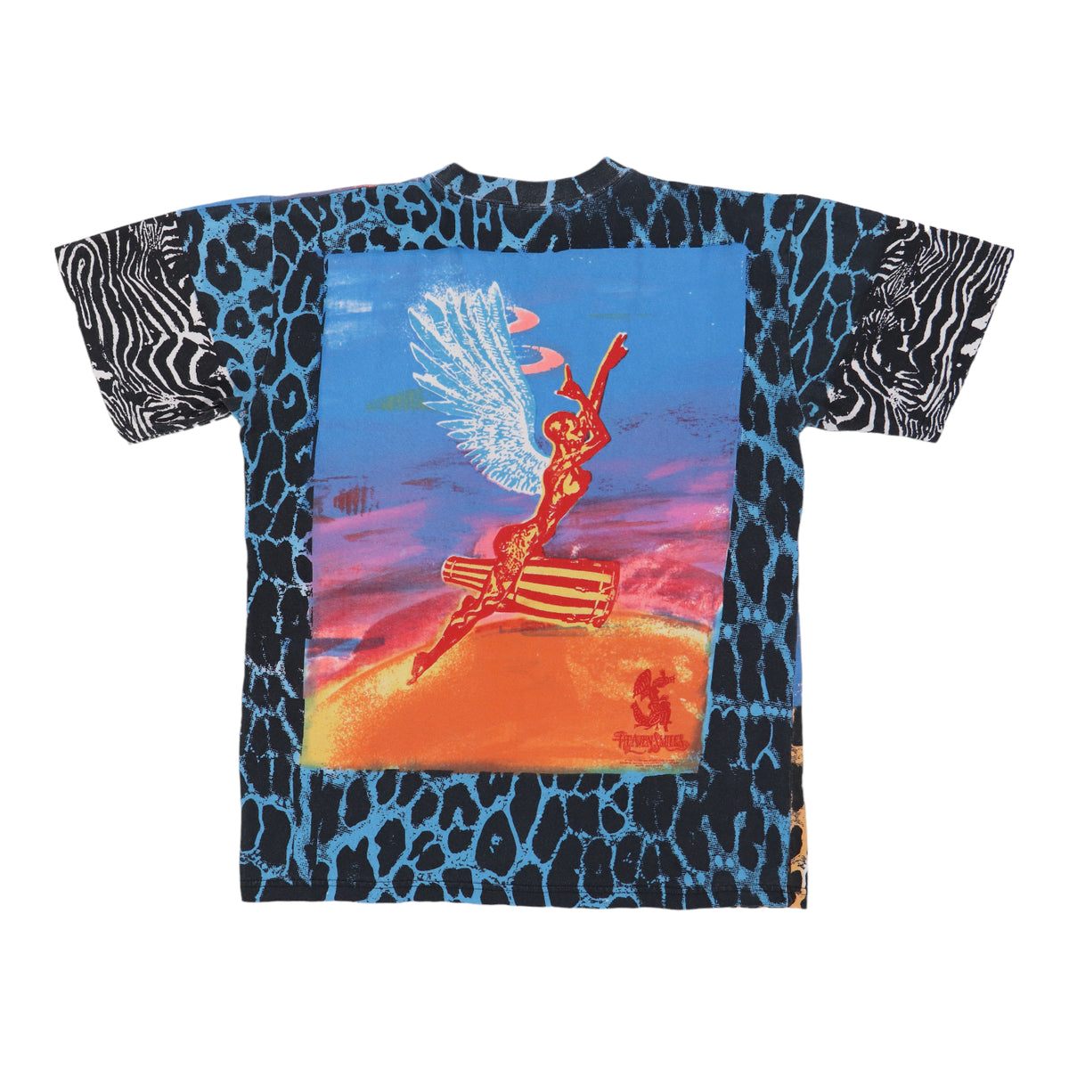 1995 Carlos Santana Heaven Smiles All Over Print Shirt | Authentic 