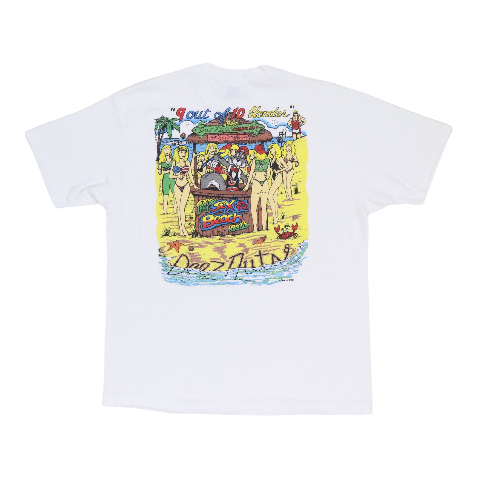 1995 Deez Nuts Life's A Beach Shirt | Authentic Vintage Tee – WyCo