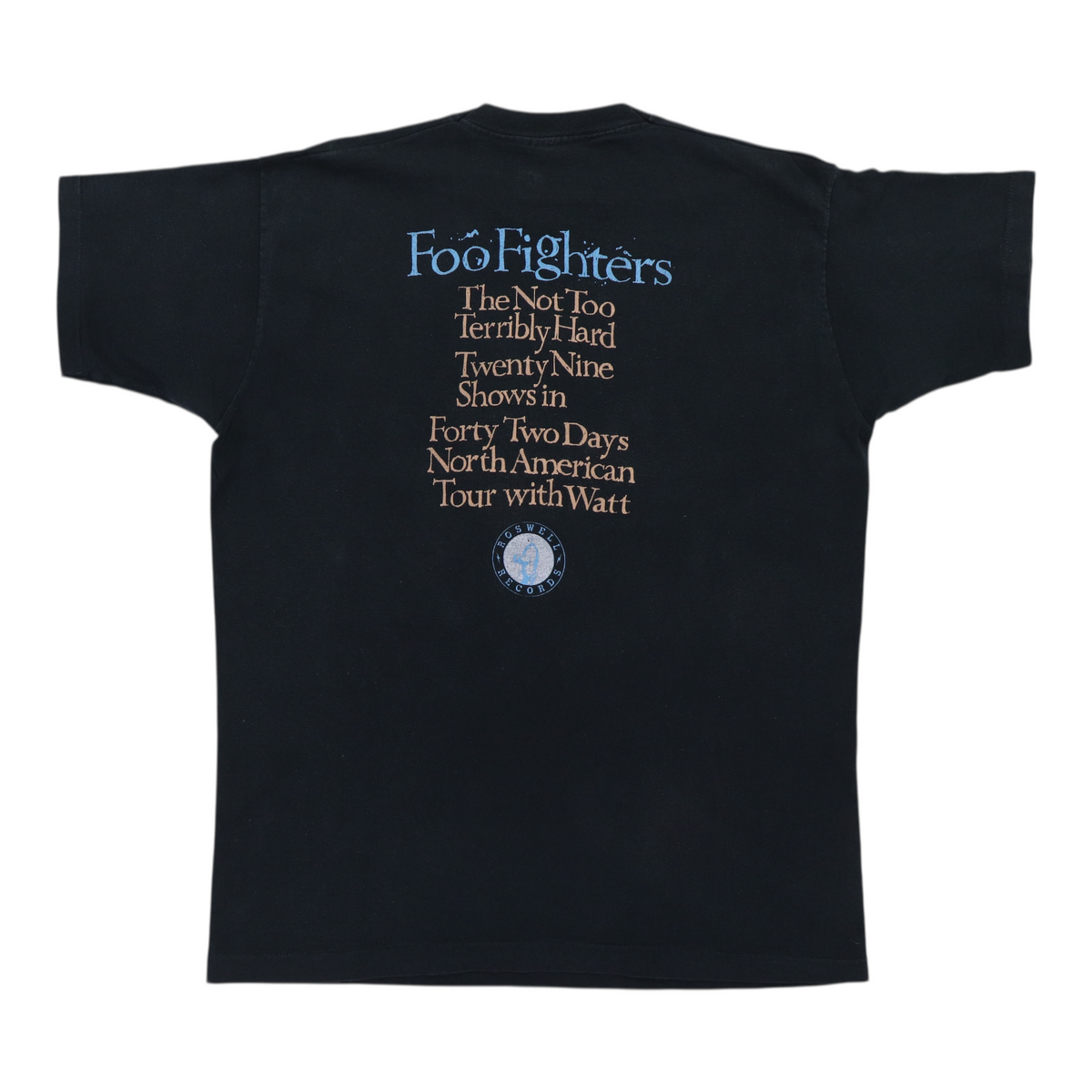 1995 Foo Fighters Roswell Records Tour Shirt | Authentic Vintage