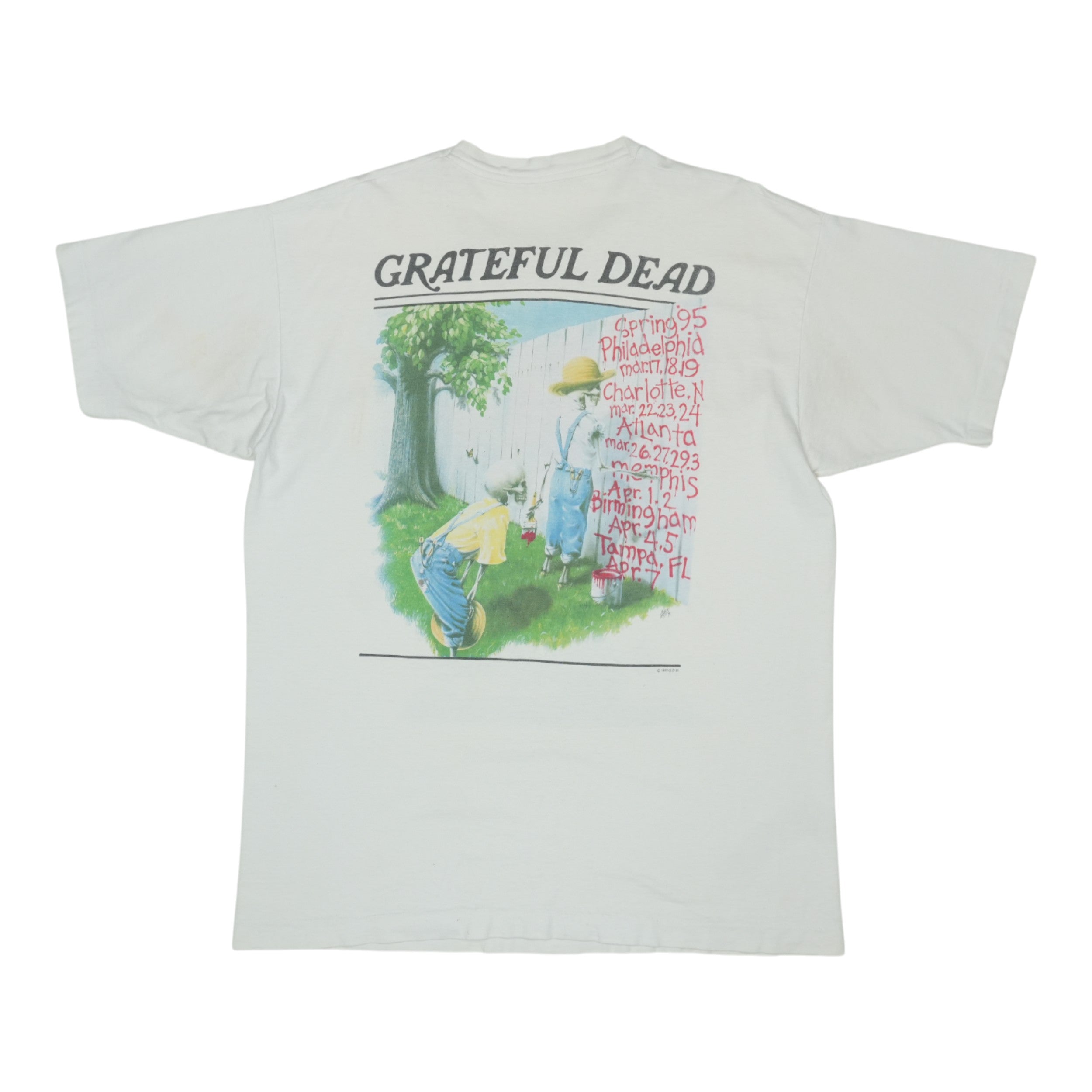 Grateful Dead Tシャツ 1995年製 ホワイト Vintage 1995 Grateful Dead Tom Sawyer Tour Shirt Shirt