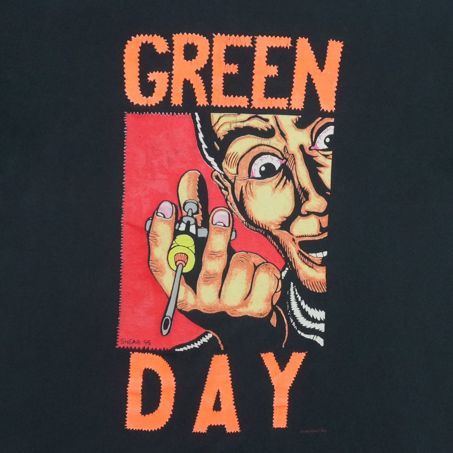 1995 Green Day Insomniac Long Sleeve Shirt Detail 1