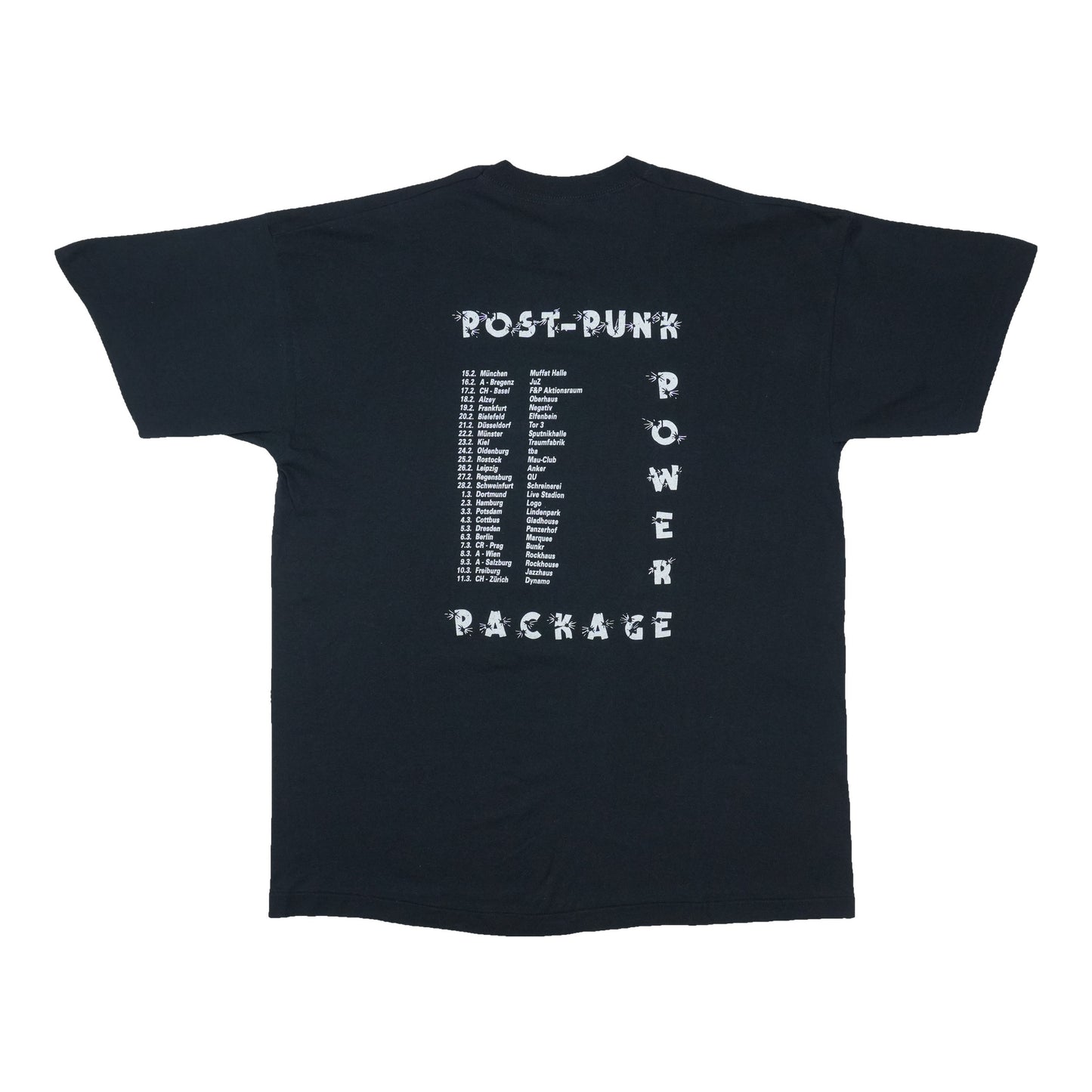 1995 Vibrators Post-Punk Power Package Tour Shirt