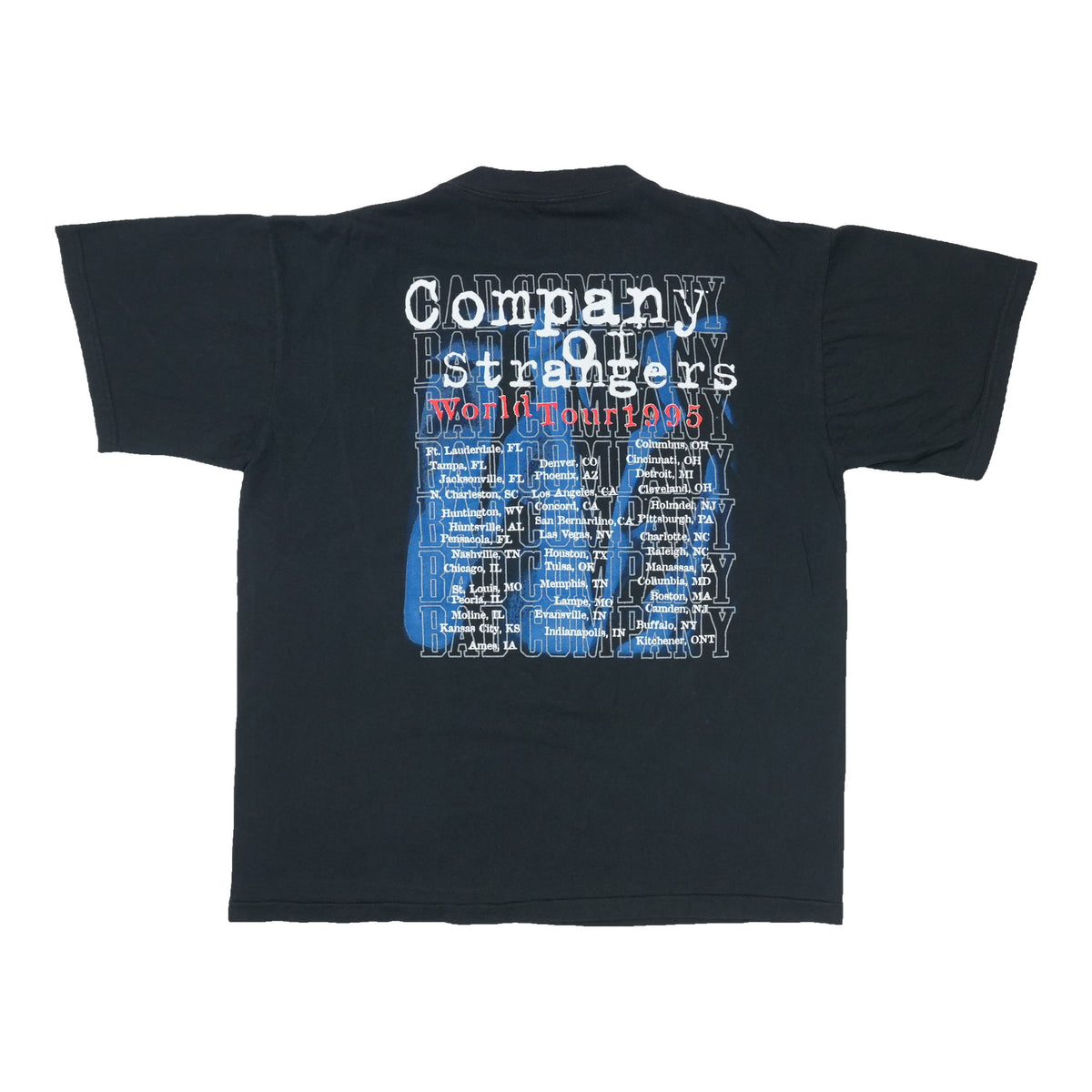 1995 Bad Company Company Of Strangers World Tour Shirt