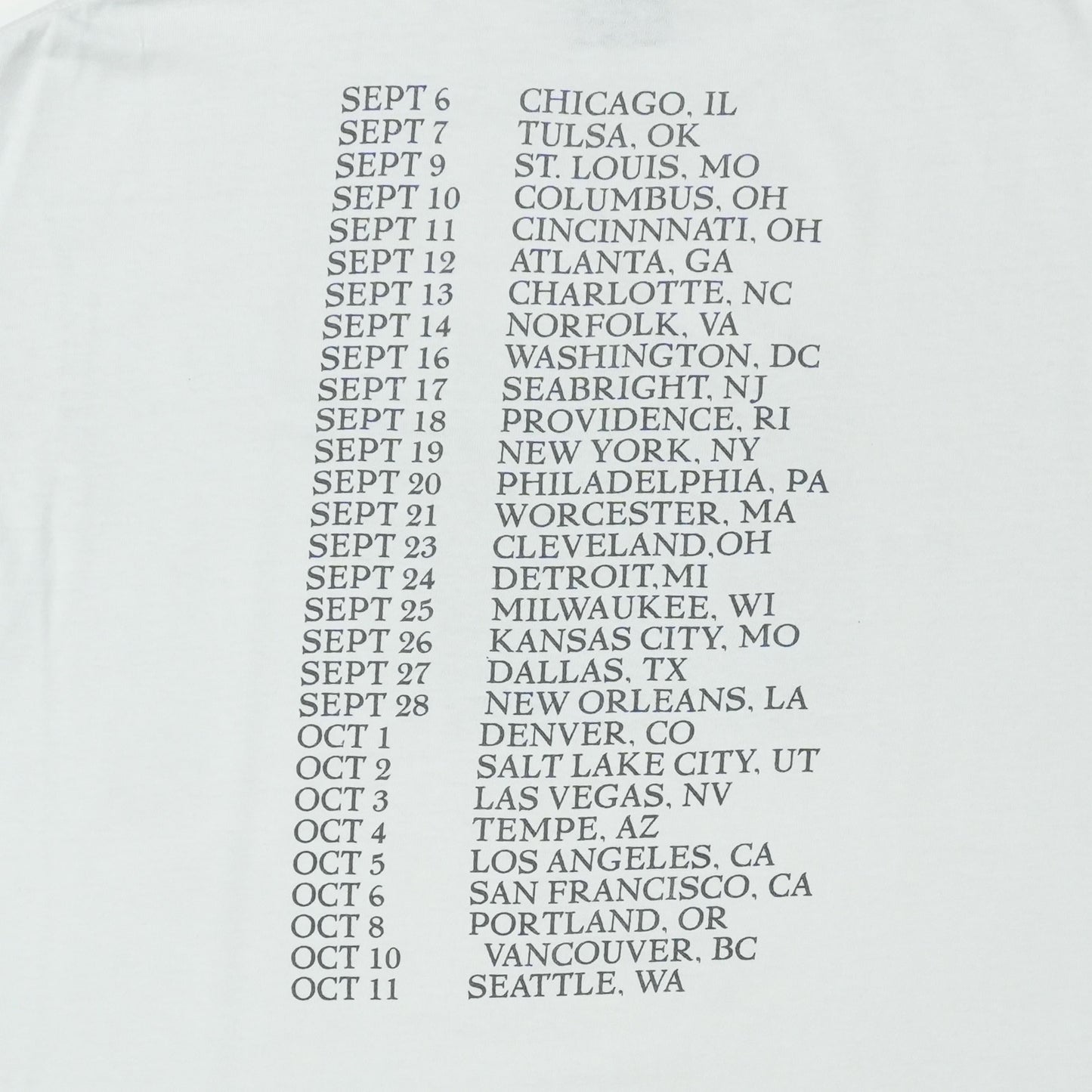1995 Faith No More Tour Shirt