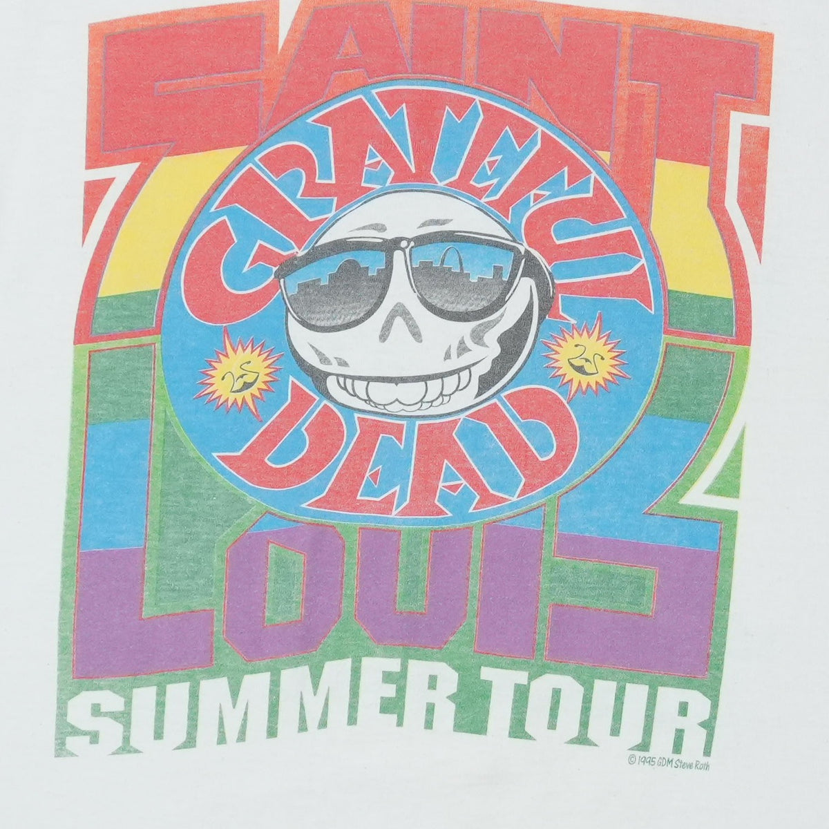 1995 Grateful Dead Riverport St Louis Summer Tour Shirt