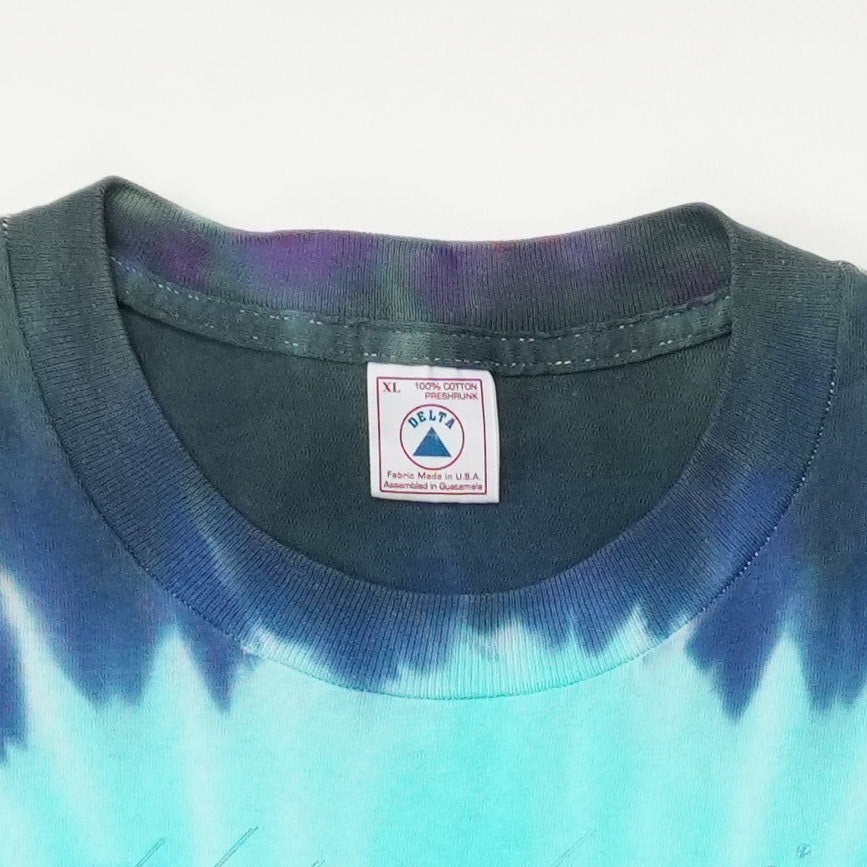 1995 Jerry Garcia Thank You For A Real Good Time Tie Dye Shirt