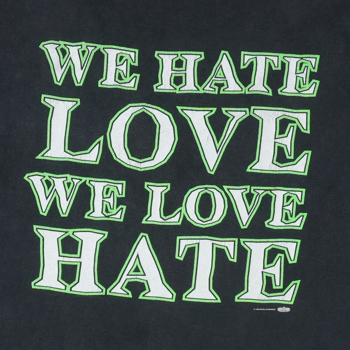 1995 Marilyn Manson We Hate Love Shirt