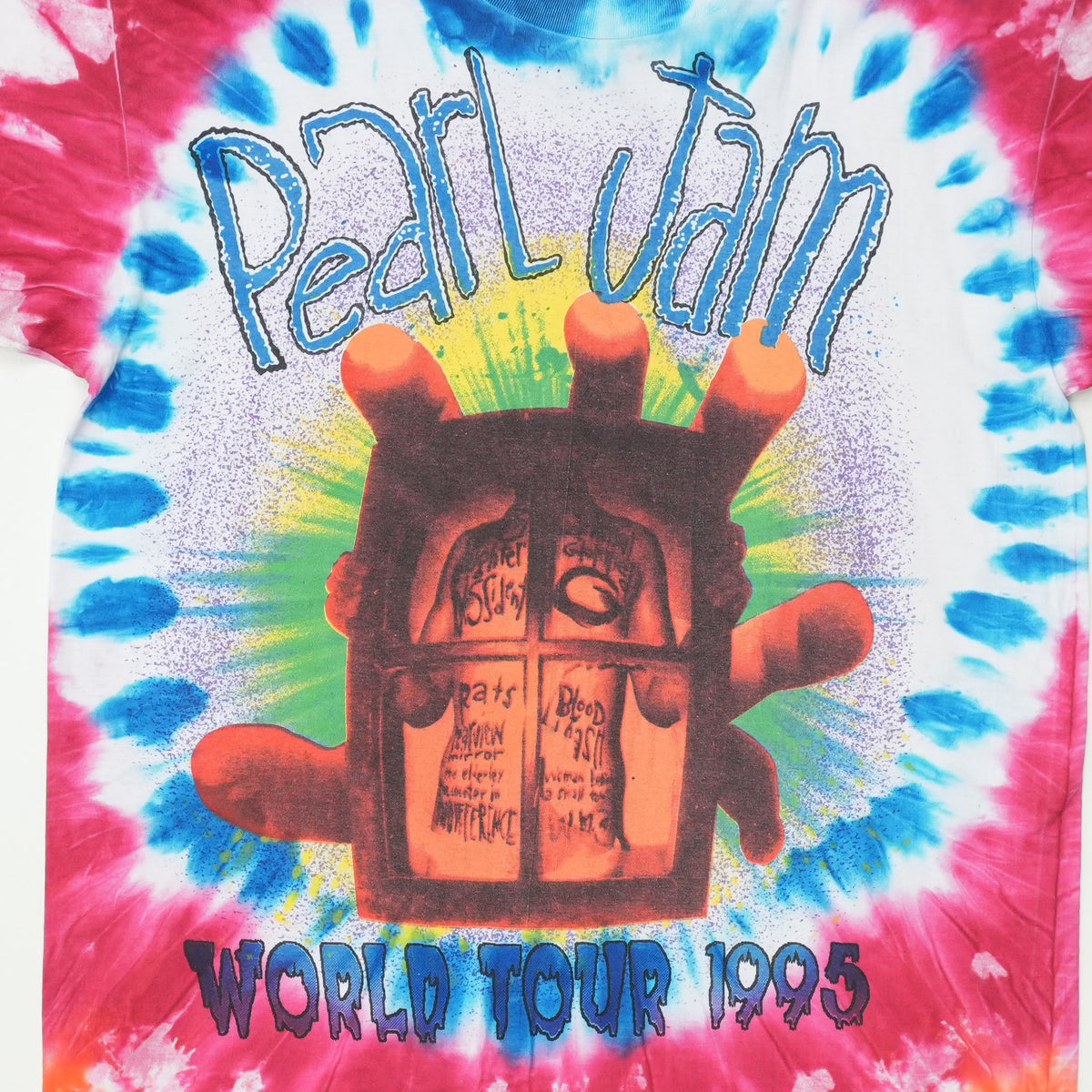 1995 Pearl Jam World Tour Tie Dye Shirt