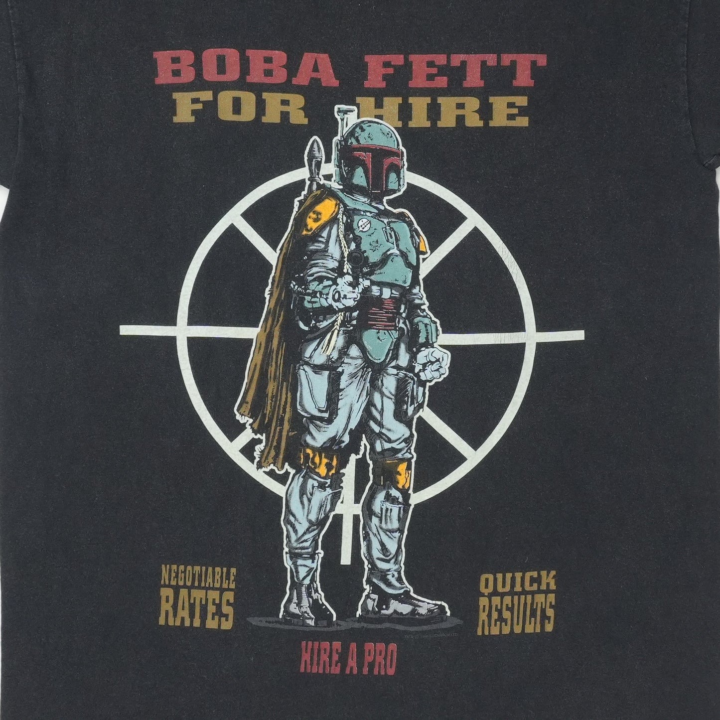 1995 Star Wars Boba Fett For Hire Shirt