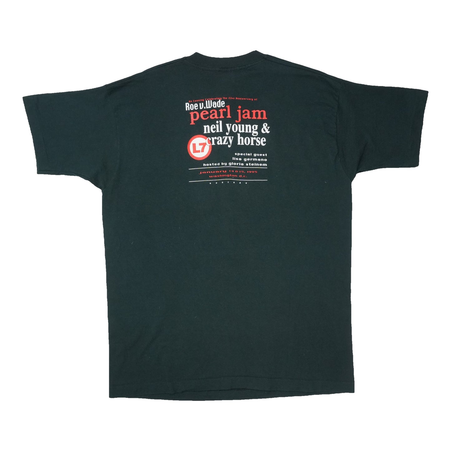 1995 Voters For Choice Pearl Jam Neil Young Shirt