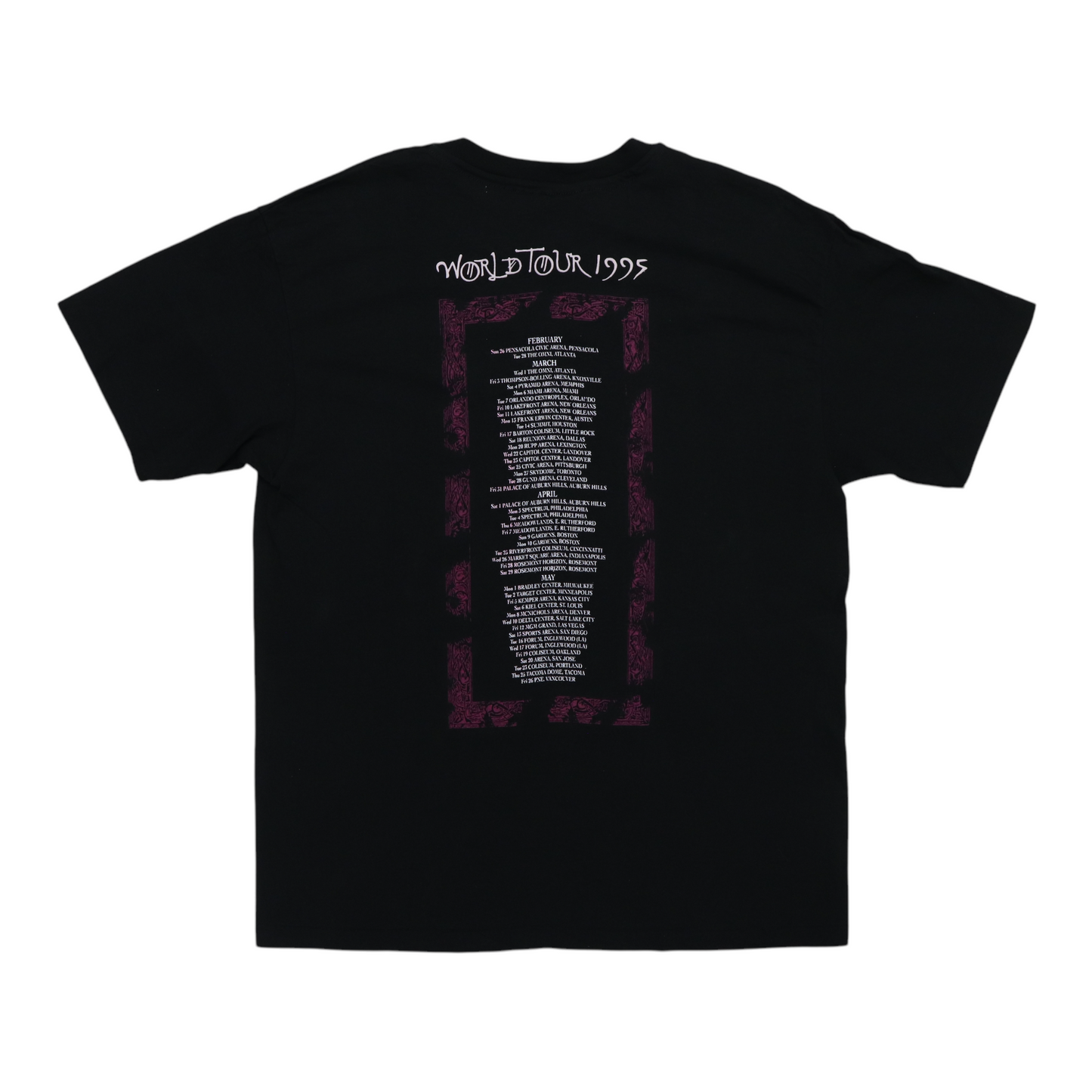 1995 Jimmy Page Robert Plant No Quarter Tour Shirt