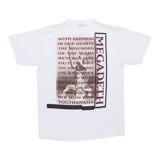 1995 Megadeth Youthanasia World Tour Shirt