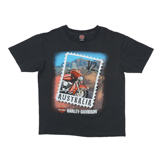 1996 Harley Davidson Australia Postage Stamp Shirt