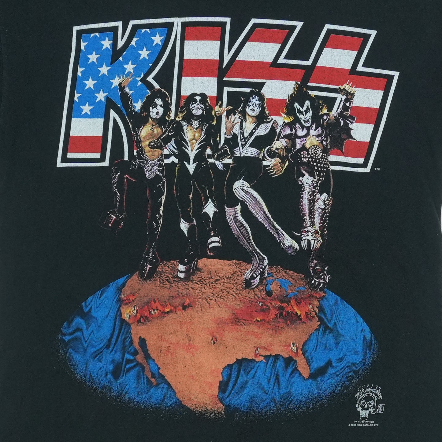 1996 KISS Alive Worldwide Alive Tour Shirt Detail