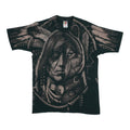 1996 Native American Liquid Blue All Over Print Shirt
