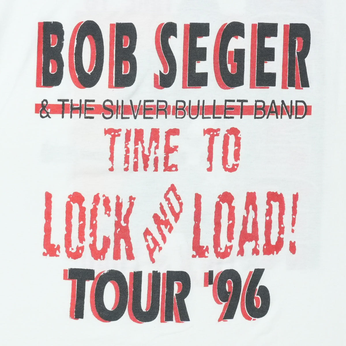 1996 Bob Seger Time to Lock and Load Tour Shirt