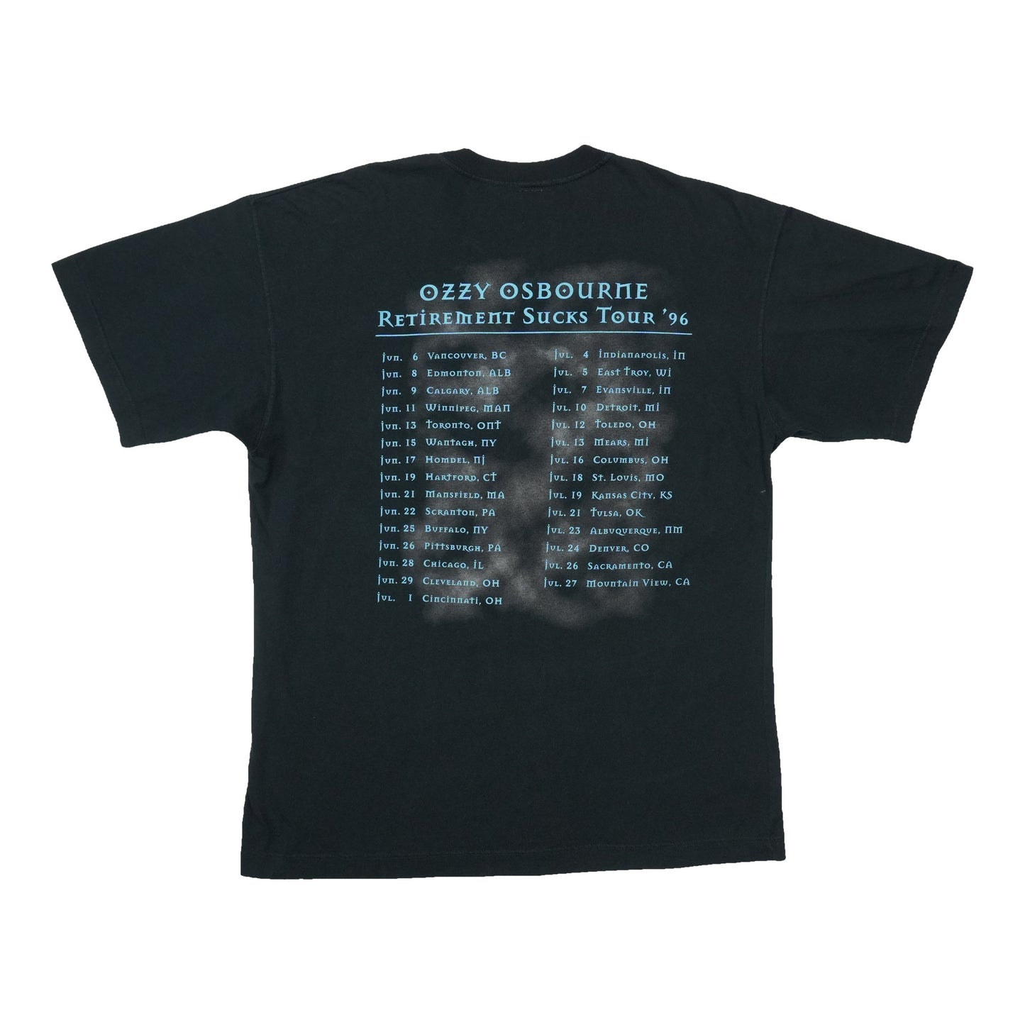 1996 Ozzy Osbourne Retirement Sucks Tour Shirt