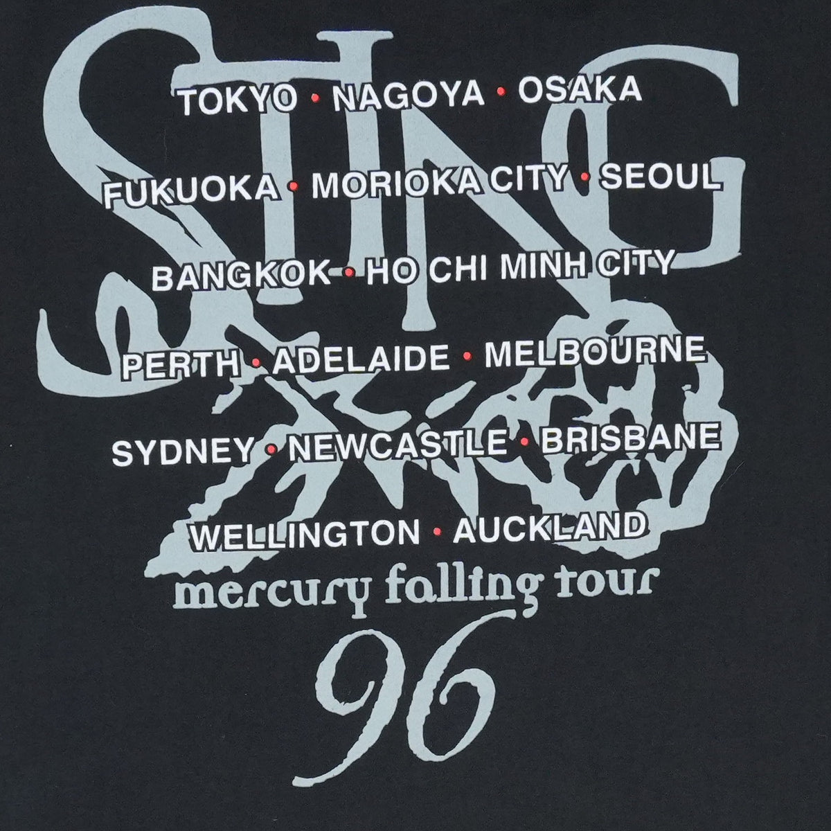 1996 Sting Mercury Falling Tour Shirt