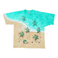 1996 Sea Turtles Liquid Blue Tie Dye Shirt