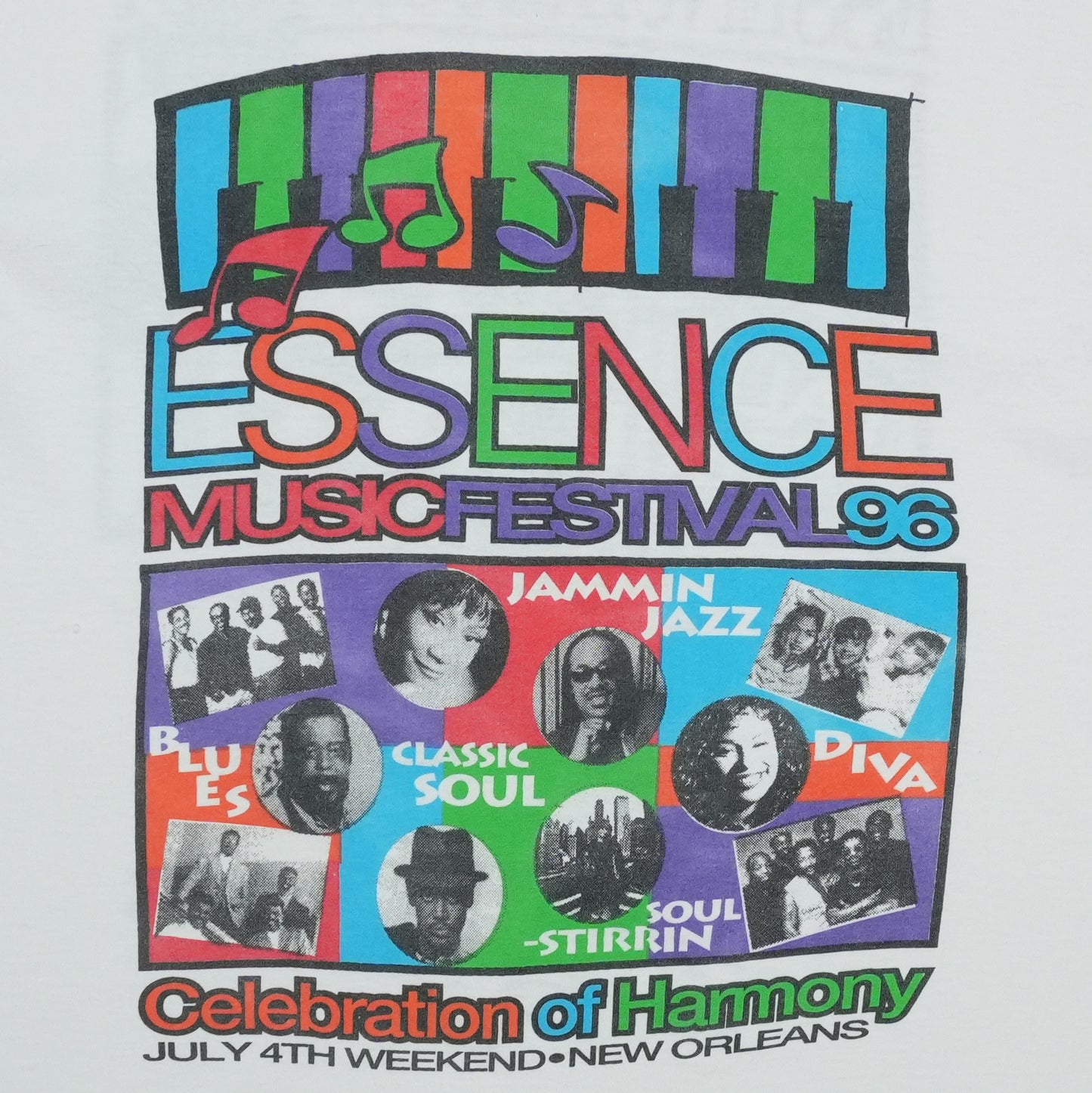 1996 Essence Music Festival Celebration of Harmony Shirt Detail 1