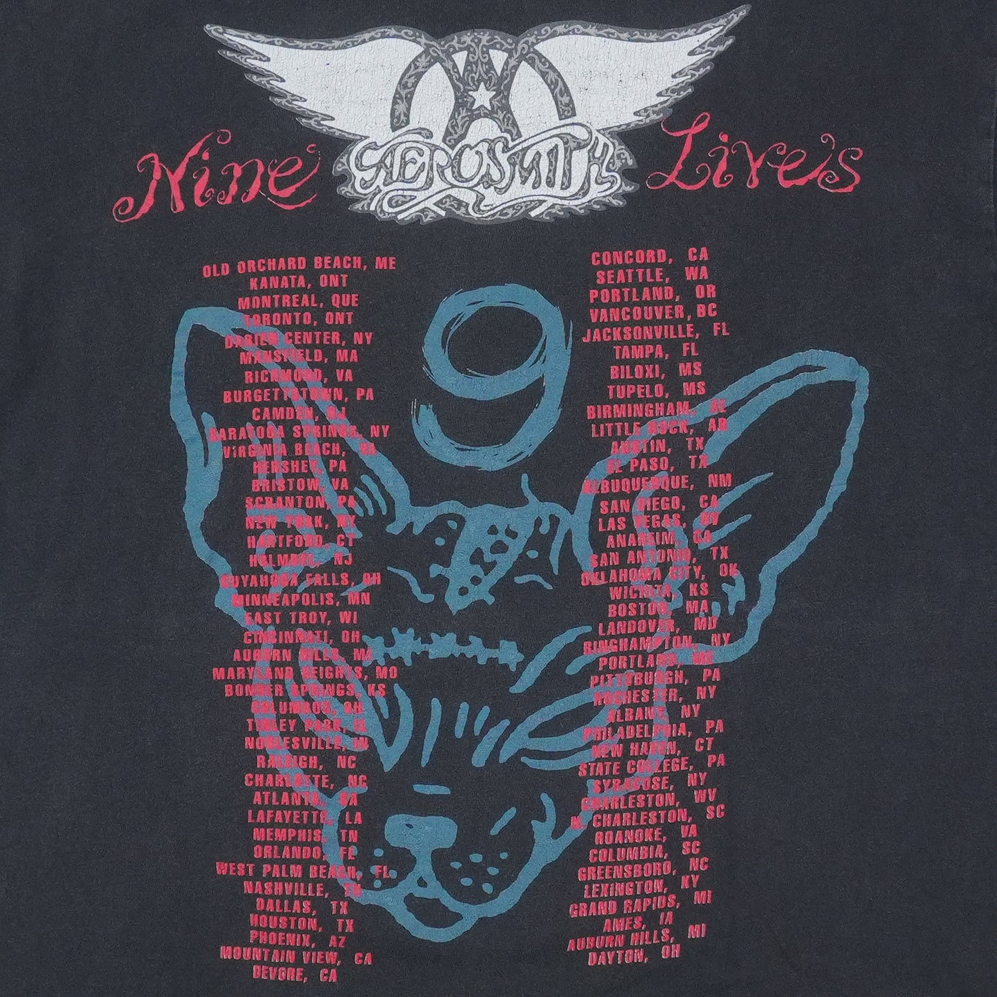 1997 Aerosmith Nine Lives Shirt